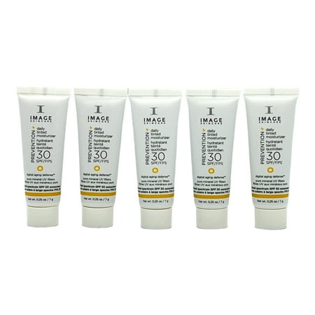 Image Skincare Daily Tinted Moisturizer Sunscreen SPF 30 0.25 Oz (Pack of 5)