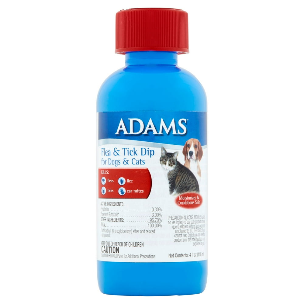 Adams Flea & Tick Dip for Dogs & Cats, 4 fl oz