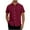 Wine, variant on Men's Knitted Polo Shirt Button Breathable Lapel Short Sleeve Summer Beach Shirt
