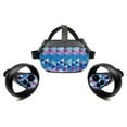 thumbnail image 1 of Carbon Fiber Skin Compatible With Oculus Quest Sticker Design Design Purple Kaleidoscope, 1 of 1