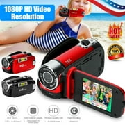 Video Camera Camcorder Digital Camera Recorder Full HD 1080P 16MP 270 Degree Rotation LCD 16X Zoom Camcorder, Black