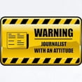 thumbnail image 2 of CafePress - Warning Journalist Infant Bodysuit - Baby Light Bodysuit, Size Newborn - 24 Months, 2 of 4