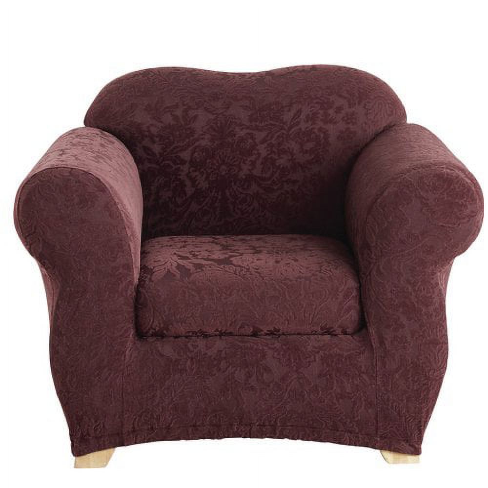 Sure Fit Stretch Jacquard Damask Chair Slipcover - image 2 of 5