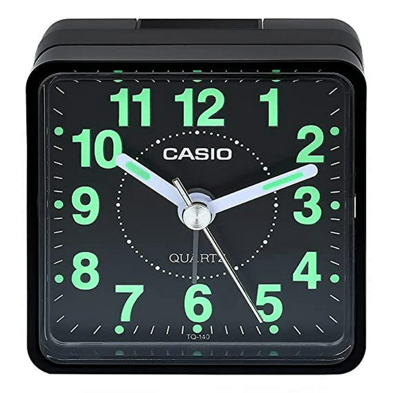 Casio Clock Travelers Beeper Analog Alarm Clock TQ140 Walmart.com