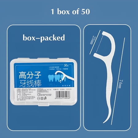ACDANC 30/50Pcs Floss Picks Pack Tooth Flossing Tools Unflavored Perfect for Adults and Kids