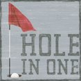 thumbnail image 2 of Reed, Tara 20x20 Black Ornate Wood Framed with Double Matting Museum Art Print Titled - Golf Days neutral IX-Hole in One, 2 of 4