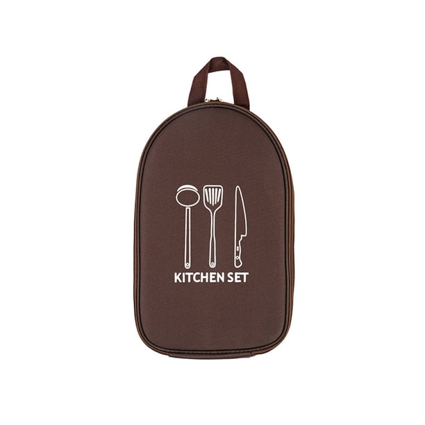 Irfora Al aire libre Camping utensilios de cocina Storager utensilios de cocina organizador portátil Oxford utensilios de cocina bolsa de almacenamiento de viaje vajilla bolsa Irfora Bolsa de almacenamiento de utensilios