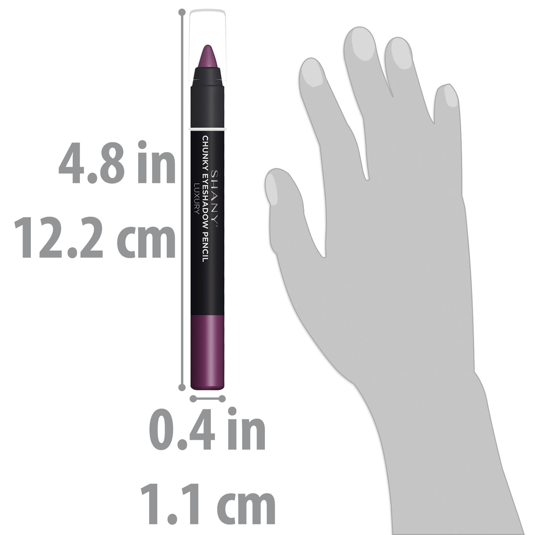SHANY Chunky Eyeshadow Eye Pencil With Vitamin E & Aloe Vera - LUXURY