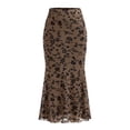 thumbnail image 5 of Boho Skirts for Women Midi A-Line Hawaiian Soft Elegant Smock Layered Tiered Maxi Skirt a Line Flowy Long Skirts with Pockets, 5 of 5