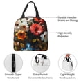 thumbnail image 4 of Salouo Elegant Floral Vase Painting for Unisex Lunch Bag Leakproof Lunch Tote Large Capacity Reusable Insulated Lunch Box Cooler Lunch Container for Work/Office/Picnic/Travel-Black, 4 of 8