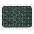 thumbnail image 1 of Tropical Bath Mat, Realistic Rainforest Flora Hibiscus Flowers Monstera Leaves Untouched Paradise, Plush Bathroom Decor Mat with Non Slip Backing, 29.5" X 17.5", Multicolor, by Ambesonne, 1 of 2
