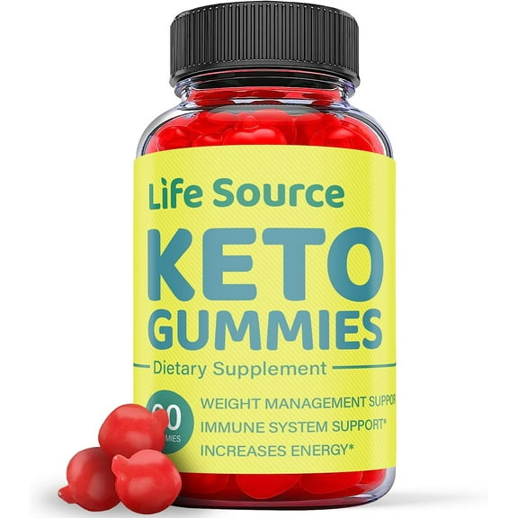(1 Pack) Life Source Keto ACV Gummies - Supplement for Weight Loss - Energy & Focus Boosting Dietary Supplements for Weight Management & Metabolism - Fat Burn - 60 Gummies