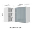 thumbnail image 2 of Alacena Gabinete Superior de Esquina Cocina Madesa Lux BG, 2 of 5
