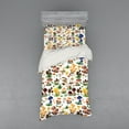 thumbnail image 2 of Ambesonne Nature Bedding Set 4 Pcs, Mushrooms Wild Organic, Queen, Multicolor, 2 of 3