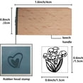 thumbnail image 2 of Square Wooden Stamps with Rubber for DIY Scrapbooking Skull 40x15x15mm, 2 of 9