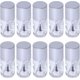 thumbnail image 1 of 10pcs 15ml Empty Nail Polish Bottles with Brush Column Nail Polish Bottle with Silver Lid Refillable Clear Glass Bottle For Nail Art Lovers Suitable f, 1 of 5