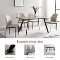 thumbnail image 5 of 59 inch Dining Table, Wood Rectangle Kitchen Table (1 Table), 5 of 6