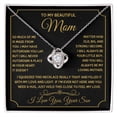 thumbnail image 2 of Mom Necklace from son, Love Knot Pendant gift for birthday, Mothers day, Christmas, 2 of 22