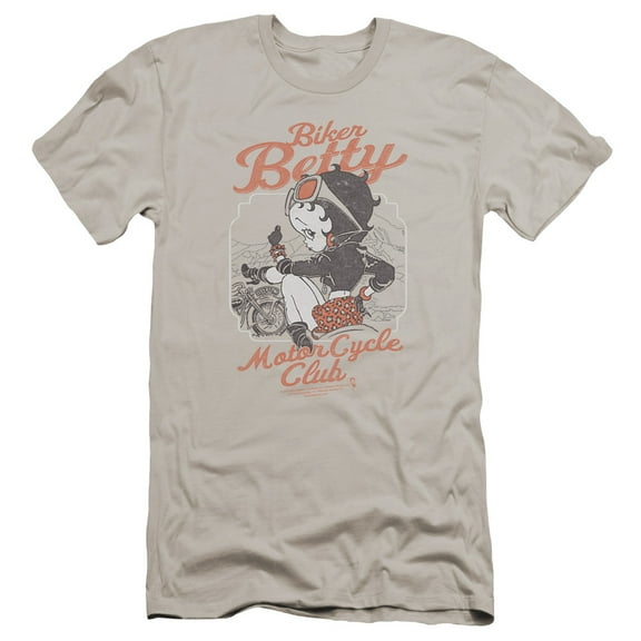 Betty Boop Bbmc Premium Canvas T-Shirt Adult Slim Fit 30/1 Silver