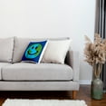thumbnail image 4 of 3drose, Planet Earth Smiling Face - Happy World Globe Earth Day - Smilie for Peace Eco Friendly Green Symbol, 16x16 inch Pillow Case, 4 of 5