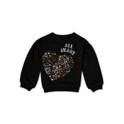365 Kids From Garanimals Girls' Sequin Pullover Sweatshirt, Sizes 4-10