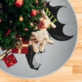 thumbnail image 5 of FMSHPON Halloween Bat Xmas Christmas Tree Skirt Stand Mat for Holiday Party Decoration Indoor Outdoor 48 inches, 5 of 6