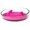 Pink, variant on Pet Life ® 'Cirlicue' Shark Fin Shaped Modern Slow Feeding Pet Bowl