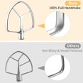 thumbnail image 3 of Geemin Stainless Steel Flat Beater for 7QT Tilt Stand Mixer Attachment for Kitchen Paddle Baking Pastry Dough Mixing, 3 of 14