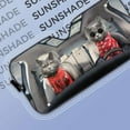 thumbnail image 4 of 3D Couple Chartreux Cats Car Auto Sunshades Windshield Heat Protection, Pet Cat Sun Shades Univeral Fit Cars Suv Truck, 4 of 5