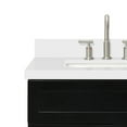 thumbnail image 3 of Ariel Hamlet 31 In. Rectangle Sink Vanity With White Quartz Countertop In Black, 3 of 9