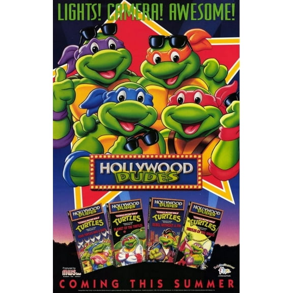 Teenage Mutant Ninja Turtles - Hollywood Dudes Movie Poster (11 x 17)