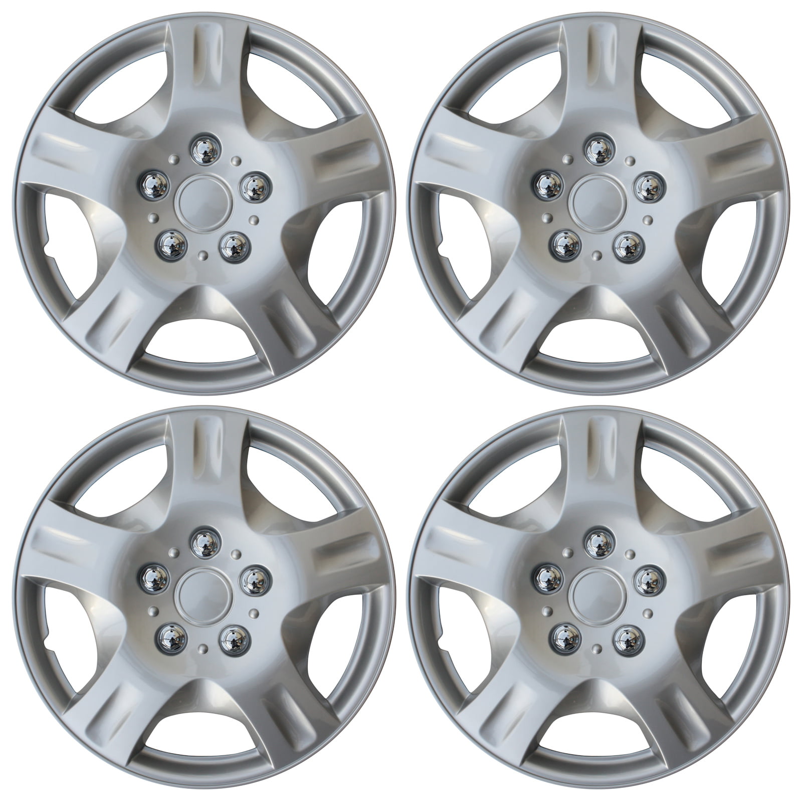 4 NEW OEM SILVER 17" HUB CAPS FITS NISSAN SUV CAR ABS CENTER WHEEL COVERS SET