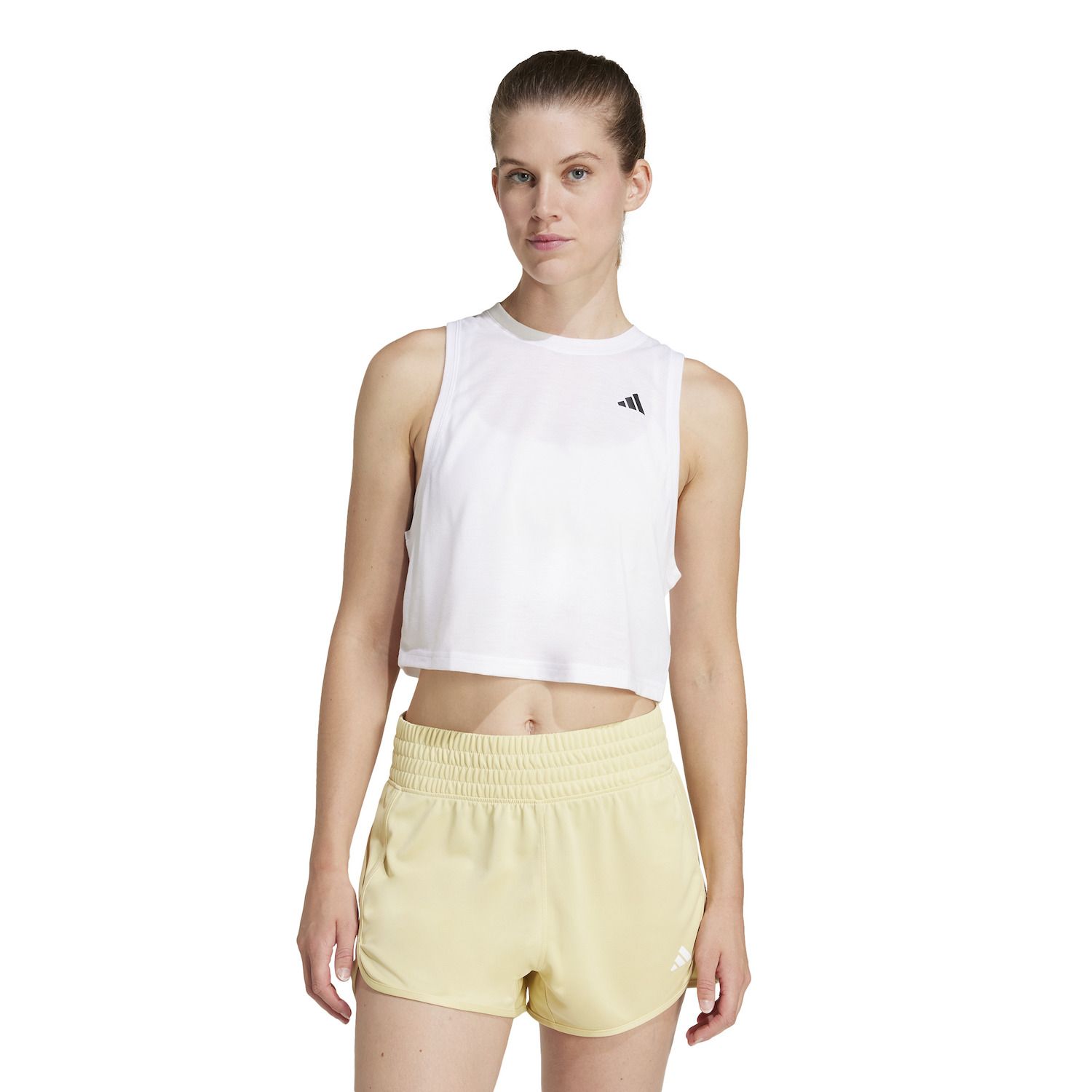 Adidas Women's Essentials Boxy Workout Tank Top White