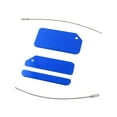 thumbnail image 2 of Unique Bargains Travel Suitcase Luggage Tags Bag Labels Aluminum Blue 2/7 Pack, 2 of 6