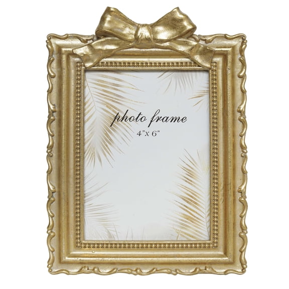 4x6 Vintage Picture Frame, Gold Antique Ornate Picture Frame, Victorian Retro Decorative Photo Frames for Tabletop & Wall, Baroque Home Decor Frames, Idea Gift