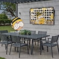 thumbnail image 6 of Outdoor TV Cover 68x42x4.5in, Coffee Cup Bee Gnome Black Buffalo Plaid Weatherproof TV Screen Protector with Zipper, Yellow Daisy Flower Outside Television Cover Fits Up to 70-75", 6 of 9