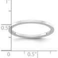 thumbnail image 4 of 14K White Gold 1.2mm Flat Stackable Band (Size 9.5) Made In United States stk16-120w-9.5, 4 of 5