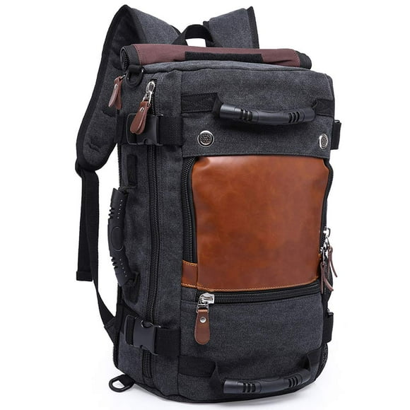 Mochila KAKA para hombre, bolsa de viaje Carry On Weekender negra 15.6 pulgadas