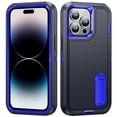 thumbnail image 1 of for iPhone 14 Pro Case, iPhone 14 Pro Phone Case with Built in Kickstand, Shockproof/Dustproof/Drop Proof Heavy Duty Military-Grade Rugged Protective Cover for iPhone 14 Pro,Blue,For iPhone 14 Pro, 1 of 8