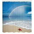 thumbnail image 3 of Ambesonne Starfish Shower Curtain, Rainbow Ocean, 69"Wx75"L, Multicolor, 3 of 3