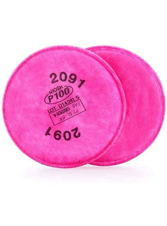 3M 6000 Series Reusable Respirators & Cartidges/Filters: Particulate Filter, 2-pack (Pink) *2-pack