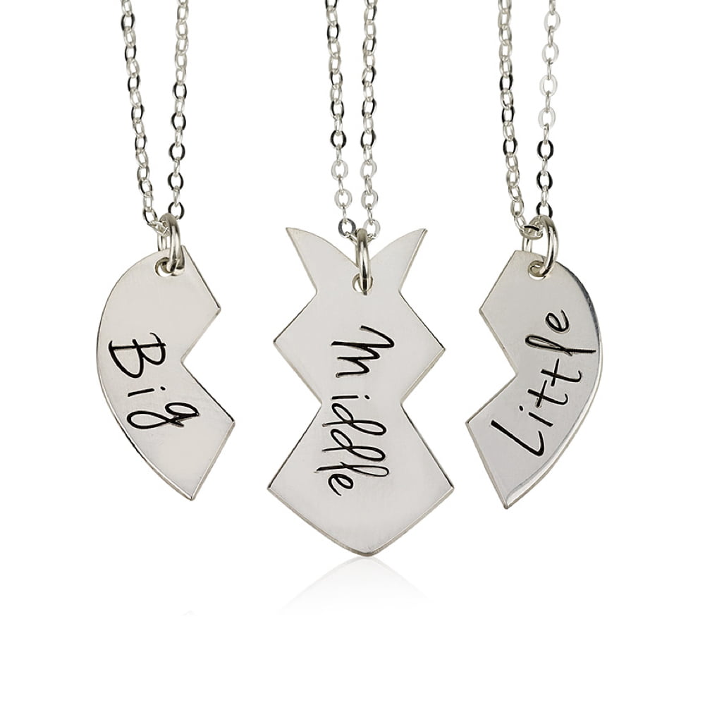 Personalized Necklaces - BFF Necklace Best Friends Name Necklace Couple