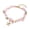 Dark Pink, variant on Starfish Conch Stone Beaded Bracelets, Beads Bracelets Adjustable Length Bracelets Sea Themed Beach Jewelry for Women Girls