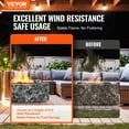 thumbnail image 2 of VEVOR Fire Pit Wind Guard, 29 x 8 inch Round Glass Flame Shield, 0.24-Inch Thick Fire Table Accessory, Clear Tempered Glass Flame Guard for Propane, Gas, Outdoor, Patio, Backyard, 2 of 9