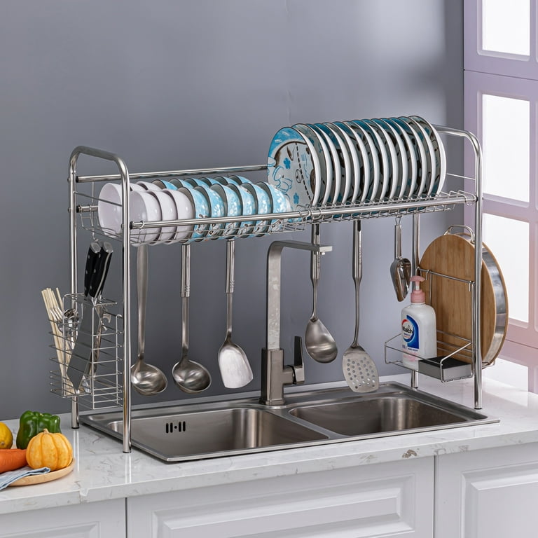 UWR-Nite Over The Sink Dish Drying Rack, 304 Stainless Steel Dish