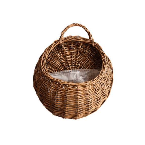 FACEGA Hanging Basket,Versatile Hanging Storage,Natural Rattan Basket Planter