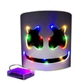 thumbnail image 1 of Máscara LED de Marshmello, casco para Cosplay de DJ, máscara de disfraz de Marshmello, máscara LED iluminada, máscara de Cosplay para fiesta colorida, 1 of 3