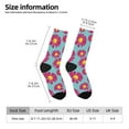 thumbnail image 2 of KLL Daisies Flowers Print Cool Socks Men's Women's Crew Socks Funny Crazy Novelty Stockings, 2 of 6