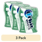 (3 pack) Orbit White Sweet Mint Sugar Free Chewing Gum - 40 Pieces Bottle