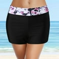 thumbnail image 2 of Bonneuitbebe Women‘s High Waist Swim Shorts With Pocket Drawstring Drawstring Bikini Bottom, 2 of 9